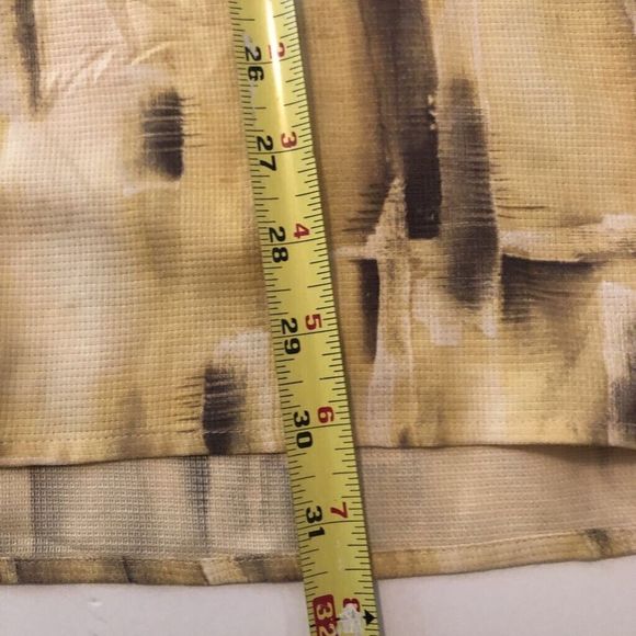 Tulio Mens Button Up Shirt Multicolor Short Sleeve 100% Silk Single Pocket XL - Picture 6 of 6